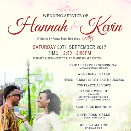 Wedding Service of Hannah