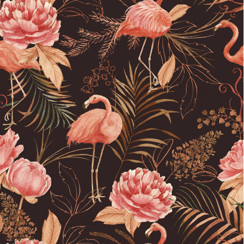 Vintage Flamingo Pattern