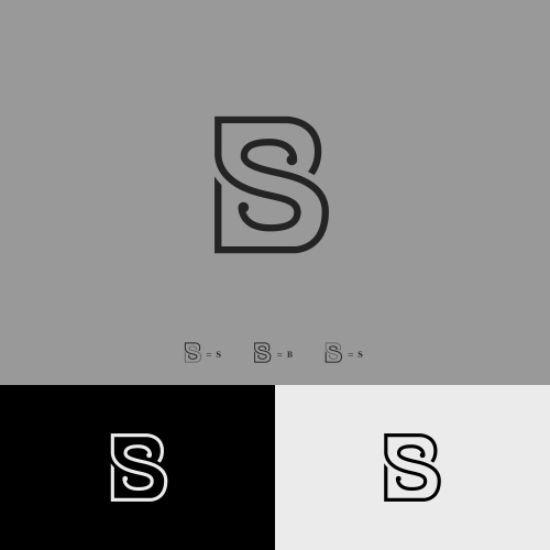 Letter S B S design logo