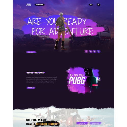 PUBG Web Page