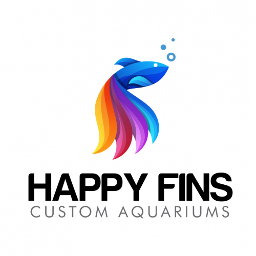 Happy Find Aquarium Logo Design