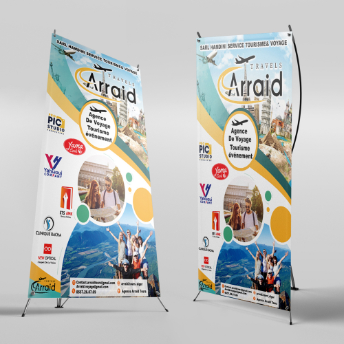 travel agency roll up banner