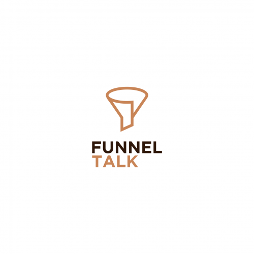 Funnel talk logo vector icon illustration