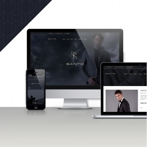 Santo Fashion, branding and web design thumb