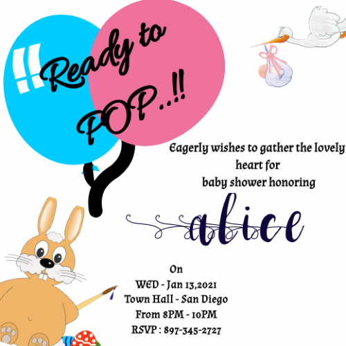 Baby shower invitation