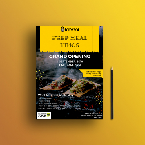 Restaurant Grand Opening Flyer
