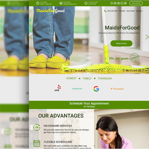 Cleaning Service Website