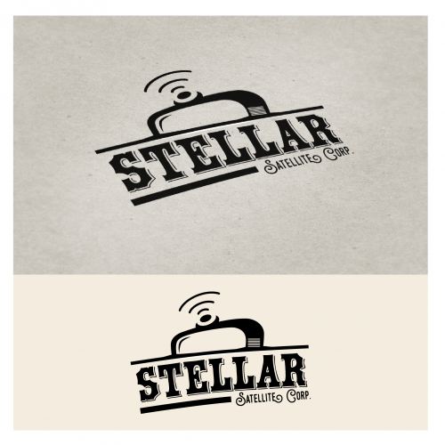 vintage logo satellite tv (stellar) thumb