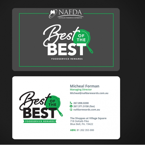 Business card design thumb