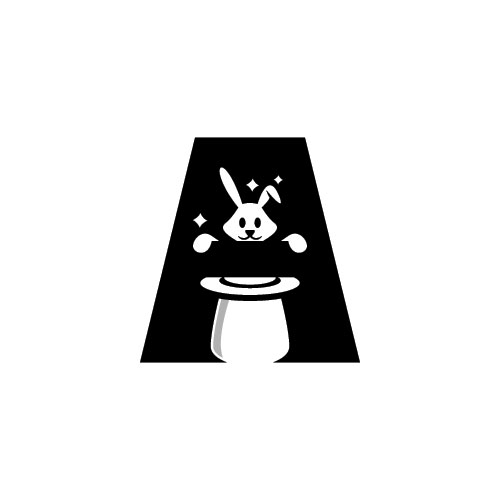 letter A rabbit