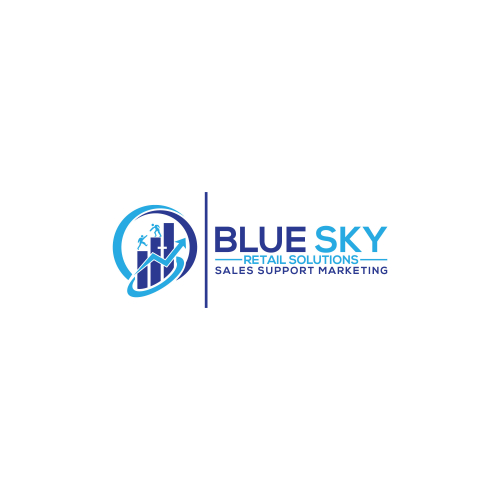 blue sky logo design