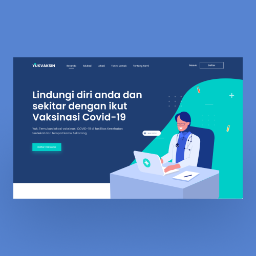 Landing Page Design - Vaccine