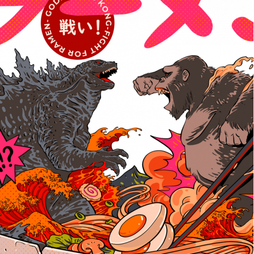 Godzilla vs Kong fight for ramen thumb