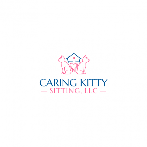 kitty sitting  Logo Design
