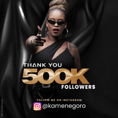 Kamene at 500K followers on Instagram