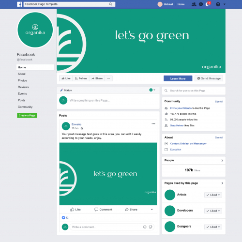 Facebook Page Design