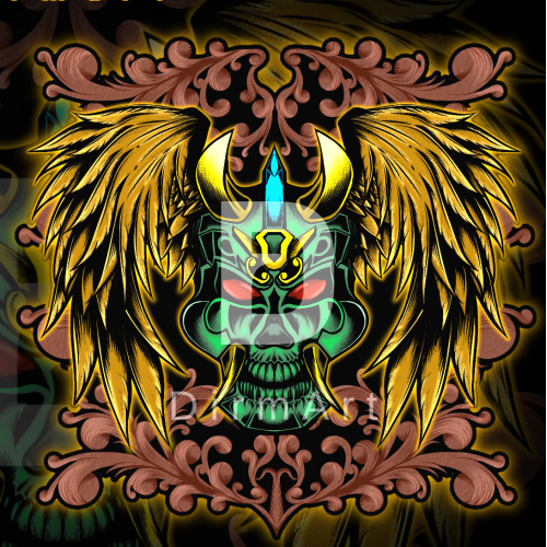 Green Masked Shirt design thumb