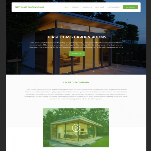 Home Garden Website Design Project. thumb