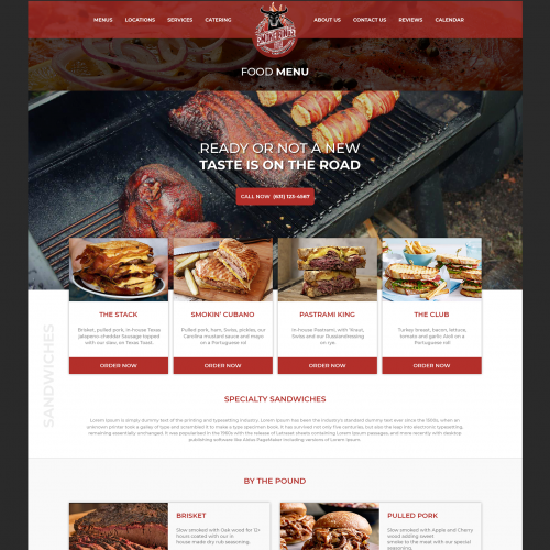 Restaurant Website Home Page Design Project #2 thumb