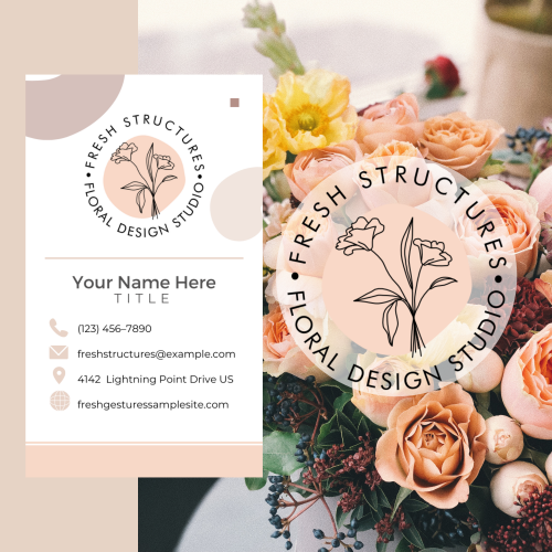 Fresh Structure logo and Business Card