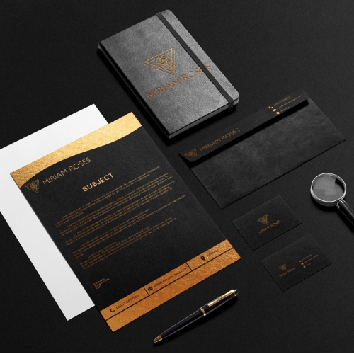 Black Gold Stationery thumb