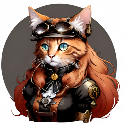 Steampunk cat
