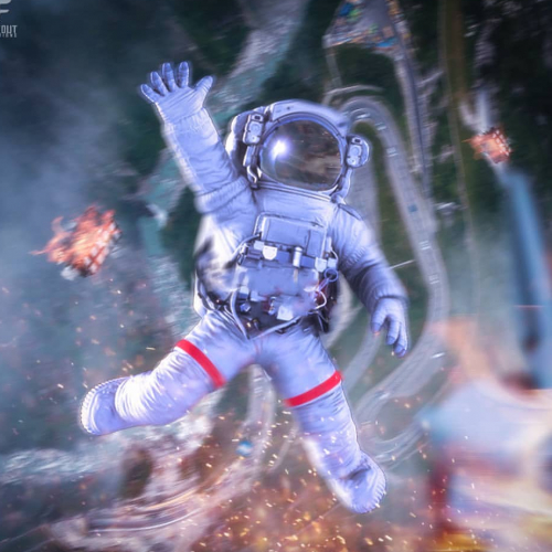 Astronaut falling