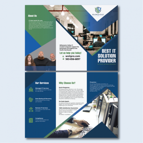 IT Trifold Brochure Design