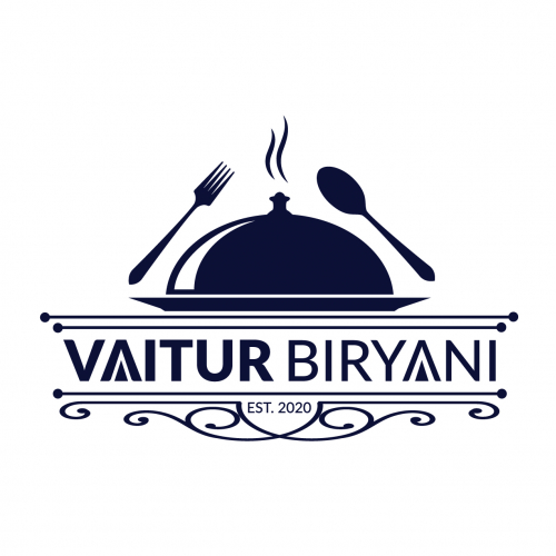 Vaitur biryani simple modern restaurant logo design
