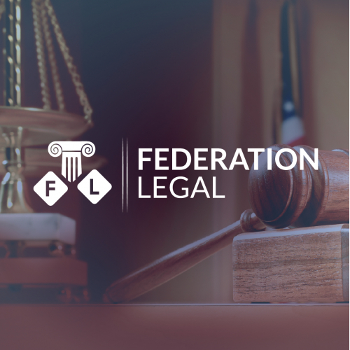 Lawyer clean Flat-Minimal Typography Logo design