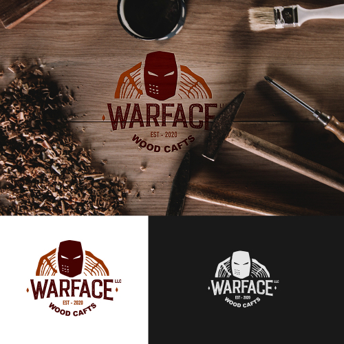 Warface woodcraft logo design