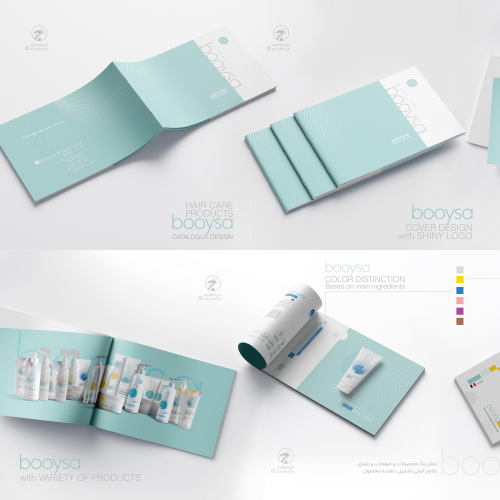 Catalogue design for a cosmetic brand