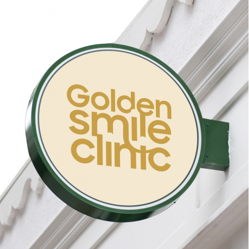 logo and social media ad designs for a dental clinic.