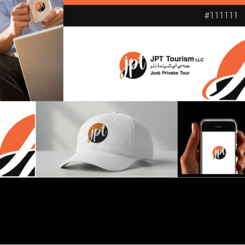 JPT Tourism LLC. modern travel logo