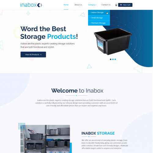 Inabox Storage landing Page in Landing page design by Graphic Studio