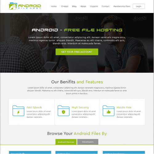 concept for android file host thumb