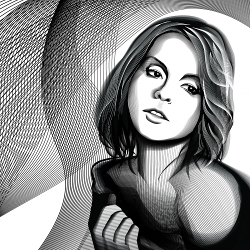 Halftone lines