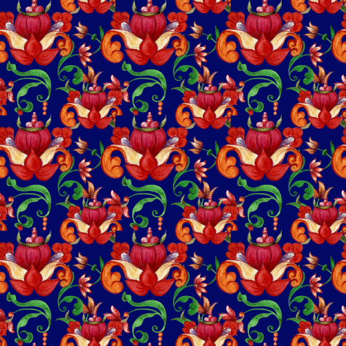 Bright festive seamless pattern