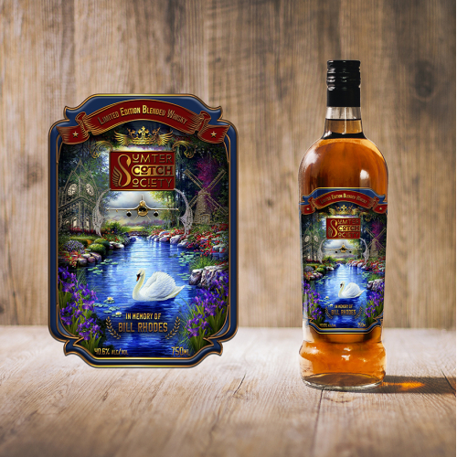 Whisky Label and Bottle Mockup