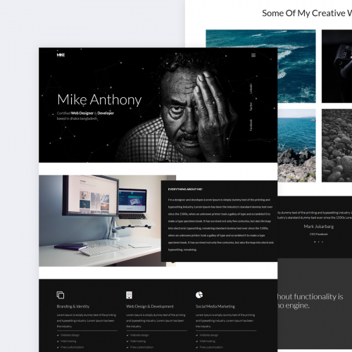 Mike Personal Portfolio Template