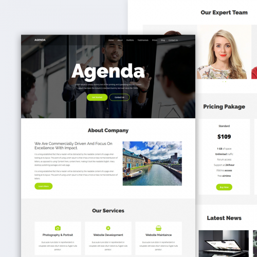 Creative agency template thumb