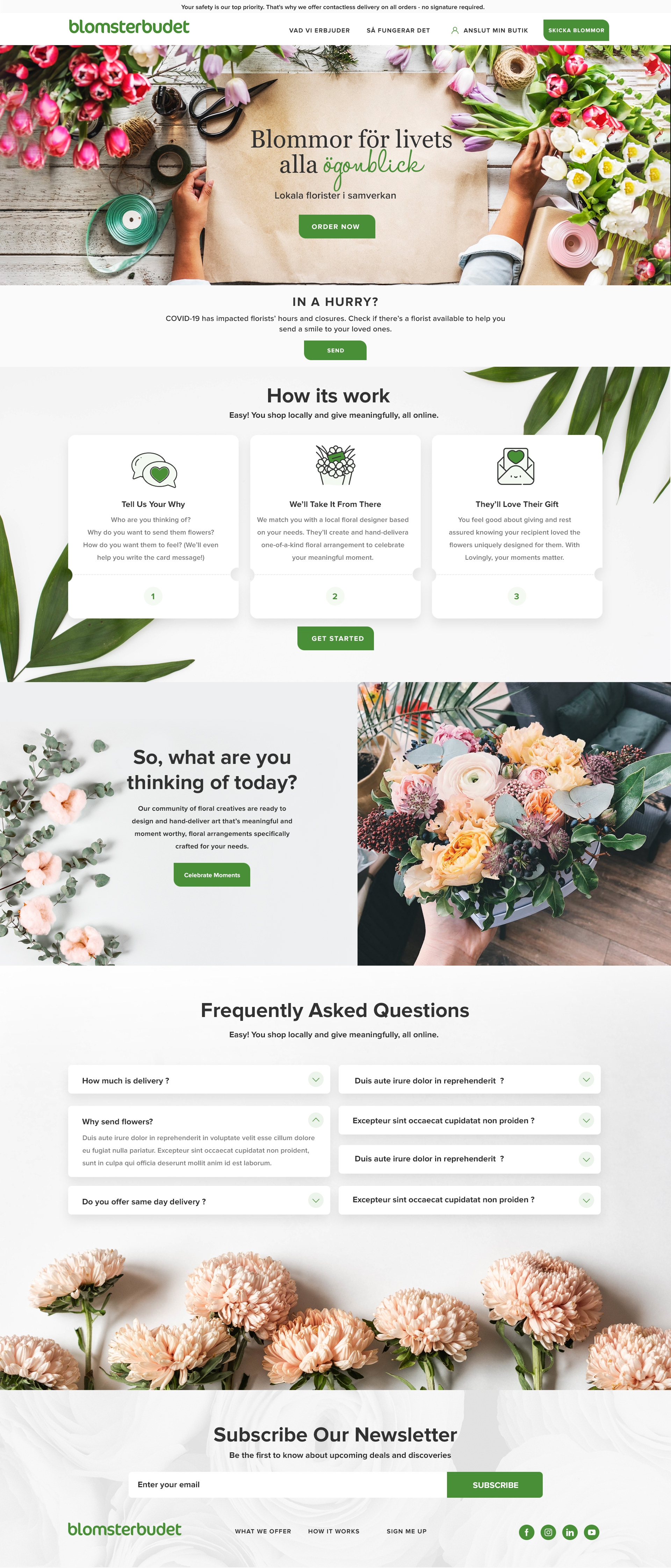 Flower network web design thumb