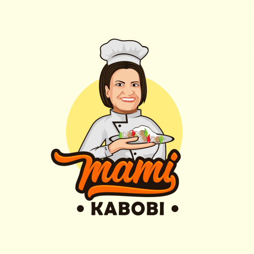 kabob food logo design character