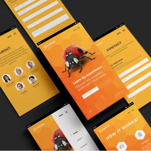 Website design for Codon VR thumb