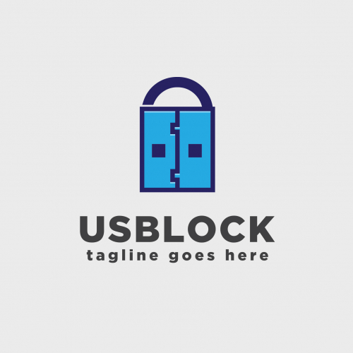 'USBLOCK' Logo Design