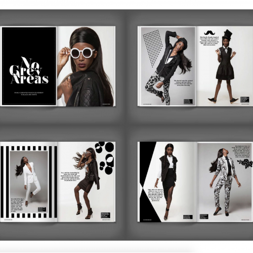 Fashion Magazine Article Layout