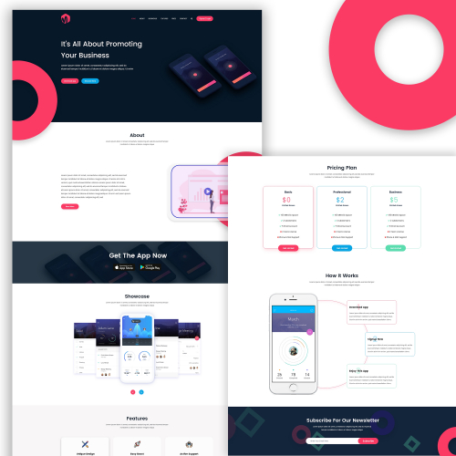 App landing Page thumb