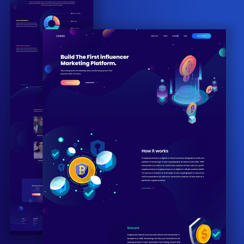 Cryptocurrency Landing Page