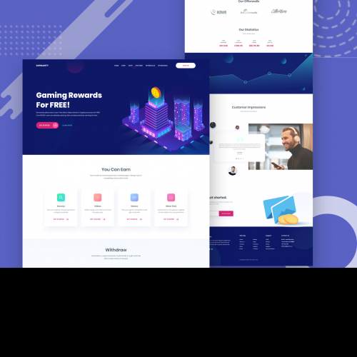 Cryptocurrency Landing Page
