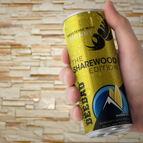 Energy Drink Can Wrap BEEBAD SHAREWOOD EDITION thumb